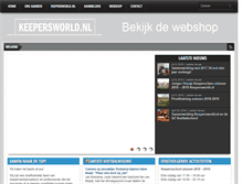 Tablet Screenshot of keepersworld.nl